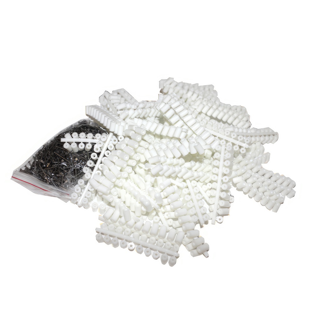 Odstepniki plastikowe z goździkami 1000 szt - białe