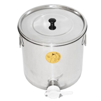 Odstojnik nierdzewny z zaworem plastikowym Mellarius - 25 kg