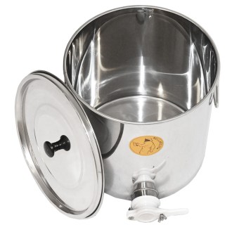 Odstojnik nierdzewny z zaworem plastikowym Mellarius - 25 kg