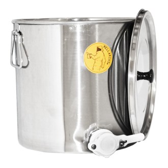 Odstojnik nierdzewny z zaworem plastikowym Mellarius - 25 kg