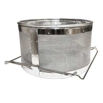 Cedzidło wysoke podwójne nierdzewne wypukłe 25 cm DE 6