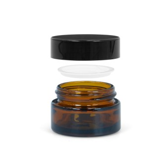 Słoiczek szklany z brązowego szkła 20 ml
