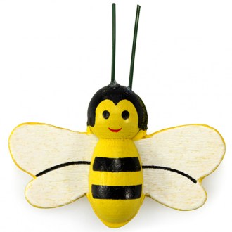 Dekoracyjne samoprzylepne pszczoły wykonane z drewna