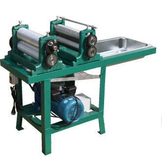 Elektryczne walce do węzy pszczelej z dwoma walcami