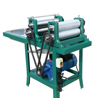 Elektryczne walce do węzy pszczelej z dwoma walcami