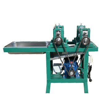 Elektryczne walce do węzy pszczelej z dwoma walcami