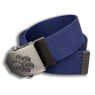 Tekstylny pasek w kolorze niebieskim