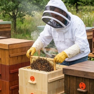 Bluza pszczelarska z kapturem - S - XXL