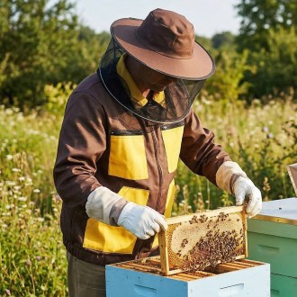 Bluza pszczelarska brązowy - S-XXXL