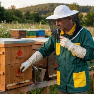 Bluza pszczelarska zielona - 52-60