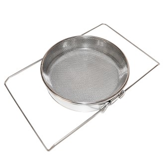 Cedzidło podwójne nierdzewne płaskie 24 cm DE 5