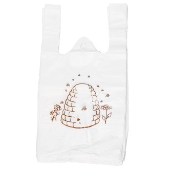 Reklamówki z uchwytami - z motywem ula - 22 x 38 cm - 200 sztuk