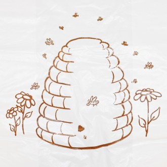 Reklamówki z uchwytami - z motywem ula - 22 x 38 cm - 200 sztuk