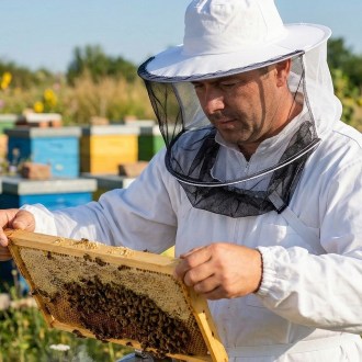 Kapelusz pszczelarski z gumką pod ramionami