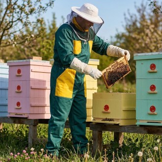 Kombinezon pszczelarski zielony 52, 56, 60