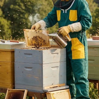 Kombinezon pszczelarski zielony 52, 56, 60