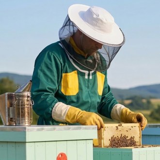 Kombinezon pszczelarski zielony 52, 56, 60