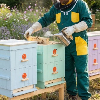 Kombinezon pszczelarski zielony 52, 56, 60