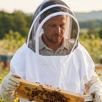 Maska pszczelarska Mellarius z płótnem