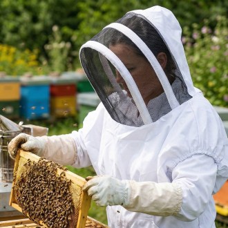 Maska pszczelarska Mellarius z płótnem