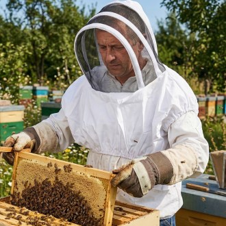 Maska pszczelarska Mellarius z płótnem