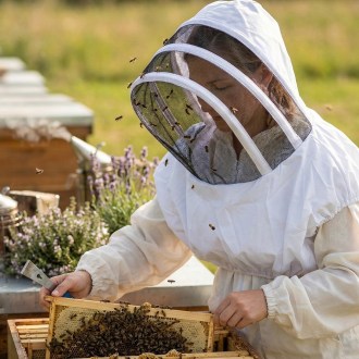 Maska pszczelarska Mellarius z płótnem