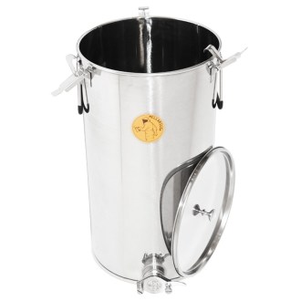 Pojemnik wlewowy 100 kg - stal nierdzewna - pokrywa uszczelniająca