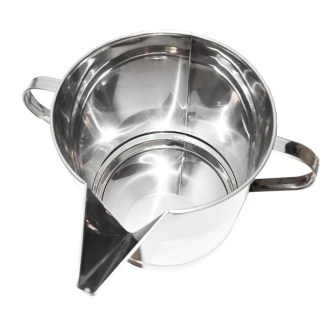 Wiadro nierdzewne z lejkiem - 14 kg
