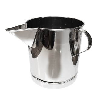 Wiadro nierdzewne z lejkiem - 14 kg