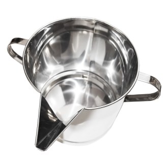 Wiadro nierdzewne z lejkiem - 14 kg