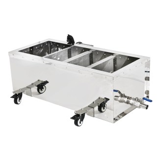 Pojemnik na miód z sitem kaskadowym oraz pokrywą Mellarius