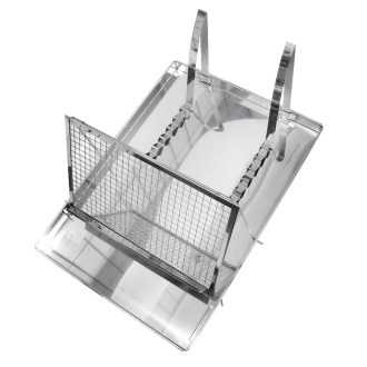 Wanienka do odsklepiania nierdzewna, praktyczny stojak - CZ