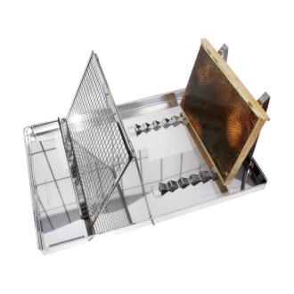 Wanienka do odsklepiania nierdzewna, praktyczny stojak - CZ