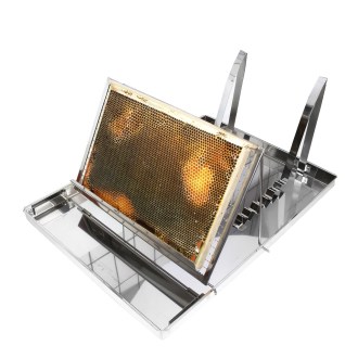 Wanienka do odsklepiania nierdzewna, praktyczny stojak - CZ