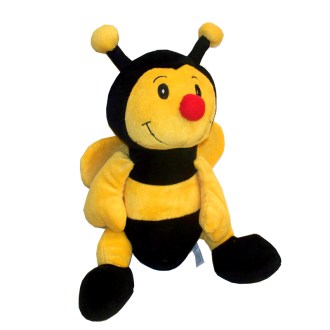 Duża pluszowa pszczoła