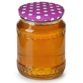 Nakrętka fioletowe kropki Ø 82 mm 