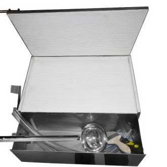 Prasa ręczna do węzy - chłodzona wodą - 420 x 205 mm