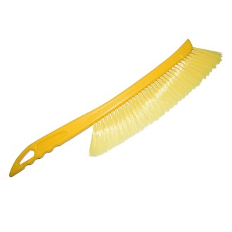 Zmiotka pszczelarska z włosia sztucznego, rączka plastikowa - duża żółty