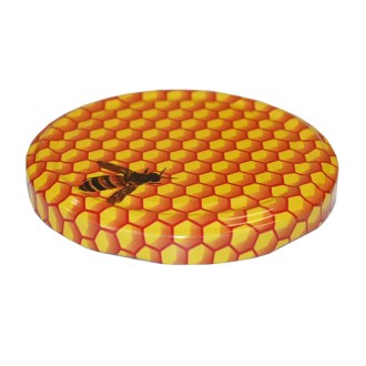 Nakrętka pszczoła na plastrze miodu Ø 82 mm 