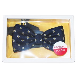 Niebieska muszka ApiSina z pszczołami