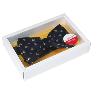 Niebieska muszka ApiSina z pszczołami