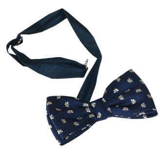 Niebieska muszka ApiSina z pszczołami