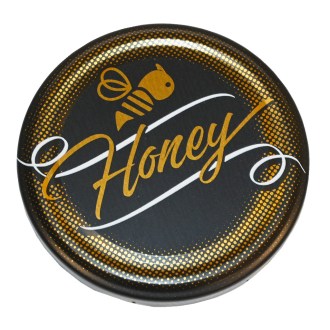 Pokrywka na słoik TO 82 - Honey - czarna - matowa - 700 szt. - całe pudełko - HO12-2